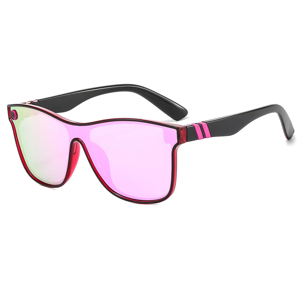 Colorful Rainbow Square Sunglasses Men Women Fashion Trendy Sun Shades Flat Lenses Casual Travel Vacation Beach Sun Glasses