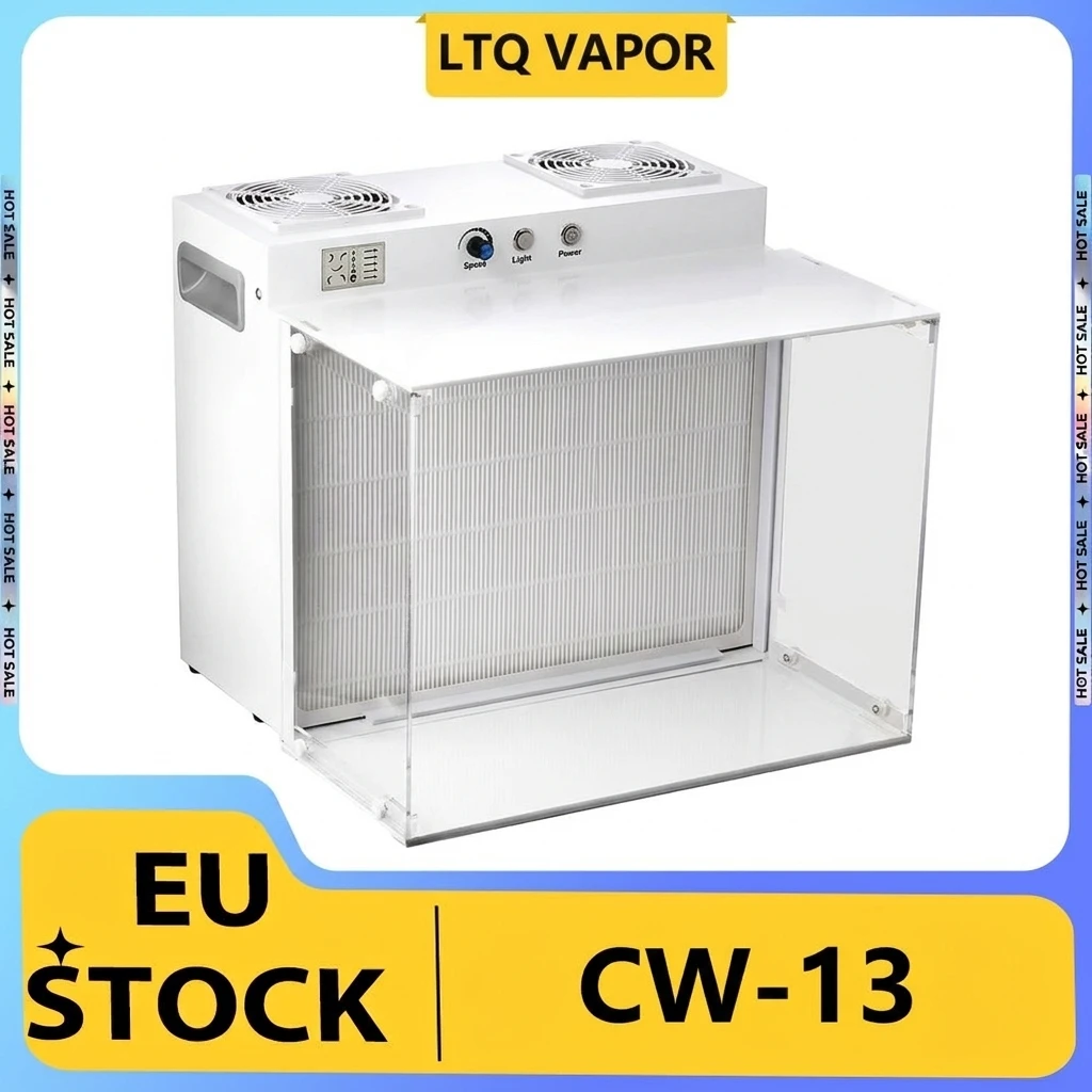Cappa a flusso laminare verticale con doppia ventola, filtro HEPA H13, efficienza del 99,97%, alimentazione continua dell'aria, luce LED, controllo della velocità a regolazione continua.