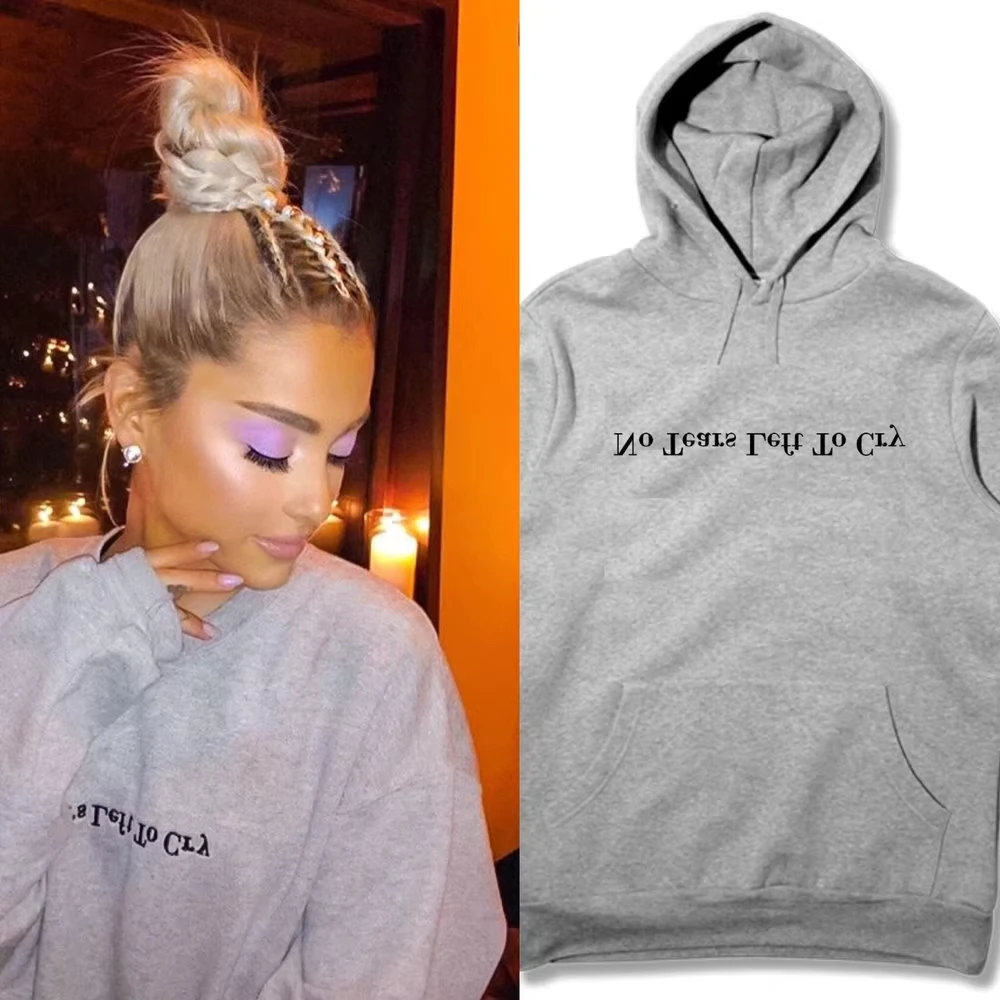 Woman No Tears Left To Cry Hoodie Ariana Grande Hoodies no tears left to cry sweatshirt ariana grande hooded sweatshirts