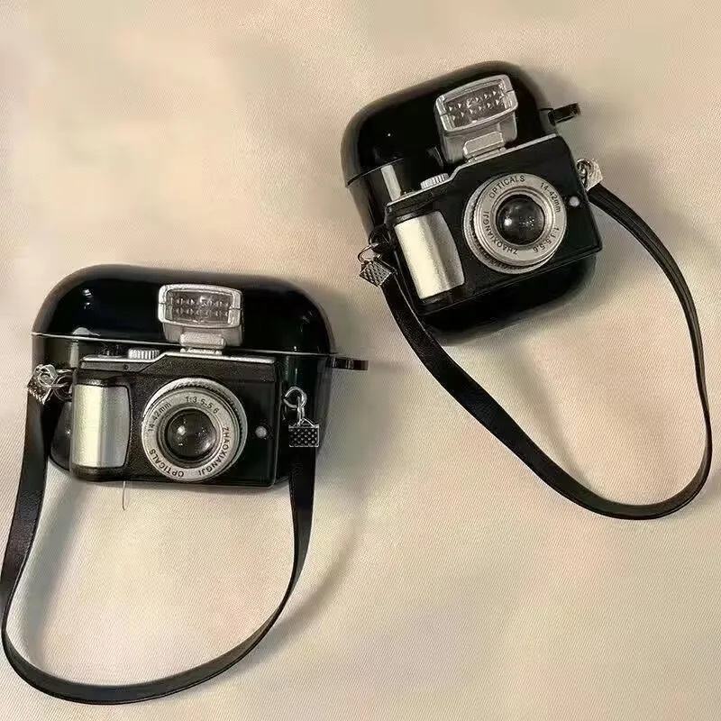 

Vintage Camera Silicone Headphone Case for Apple Airpods 4 3 2 1 Pro Pro2 Protective Soft Silicone for Air Pods 3rd Generation