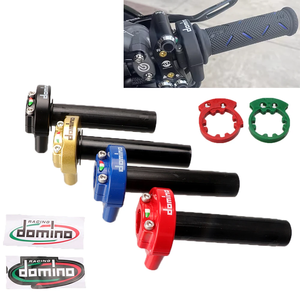 22mm Motorcycle Handlebar Modified Large Displacement Large Twist Oil Domino Oiler Turn Handle Double Line Throttle Seat