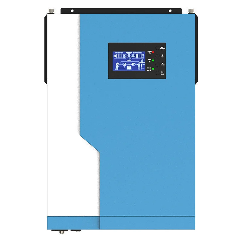 Híbrido fora do inversor 3500w 5500w da grade onda senoidal pura 24v 48v mppt 100a controlador solar max 500vdc pv entrada com wifi