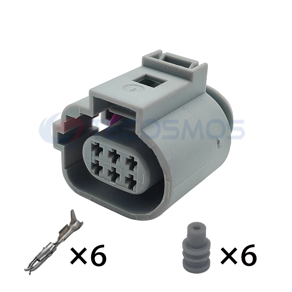 1/5/10 комплект, 6-контактный 1,5 мм 1J0973713G автомобильный клапан EGR, водонепроницаемый разъем, автоматическая розетка 42121200 4G0973813B