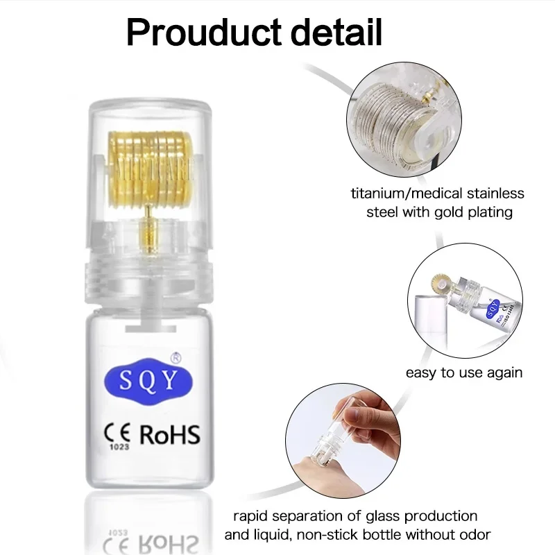 20/192pin Derma Stamp Roller Microneedling Needle for Cold Plasma Hydra Microneedle Pen Titanium Micro Needle Dermaroller