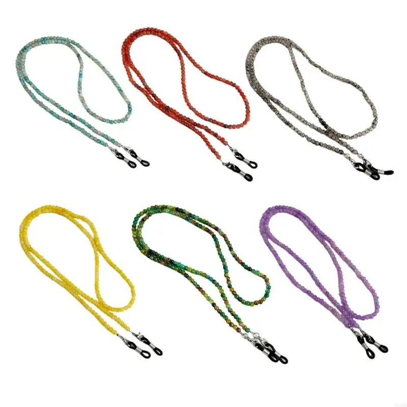 

Traditional Modern Eyeglass Chain Craft Glass Bead Necklace Fashion Accessory For Glasses Retention 6XDA