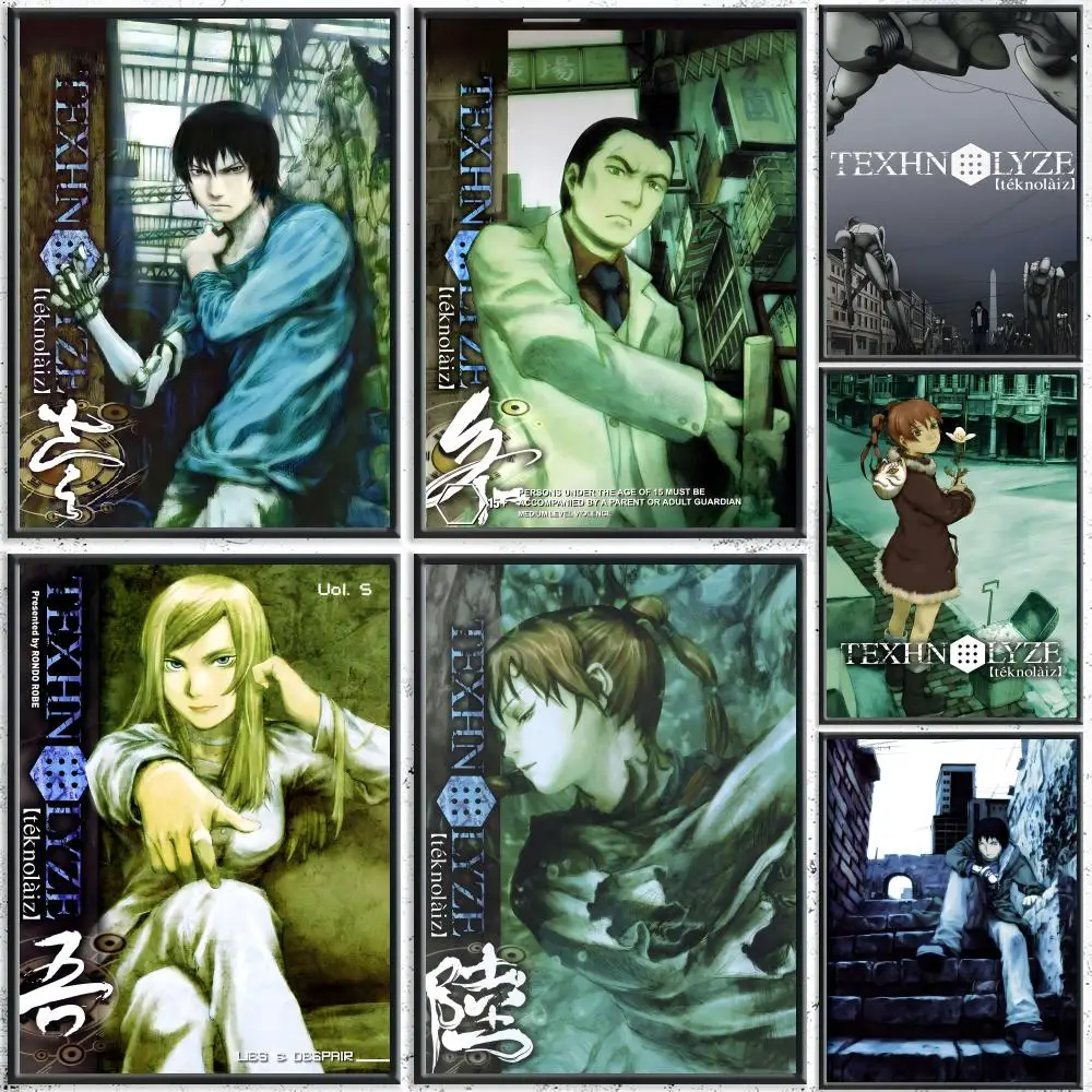 popular anime Texhnolyze Poster HD Waterproof Self-Adhesive Wall Art – Multi-Scene Use, Top Gift Pick