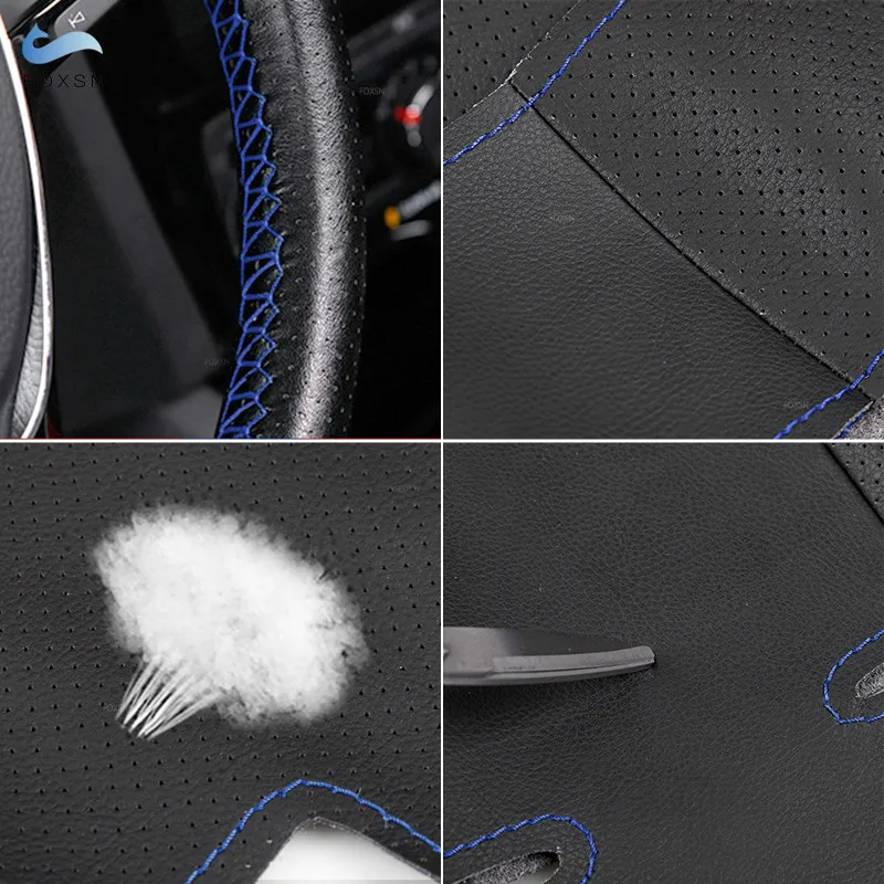 

Hand-stitched Car Inner Accessories Steering Wheel Cover Trim For Lexus GX450 GX460 GX400 2014 2015 2016 2017 2018 2019