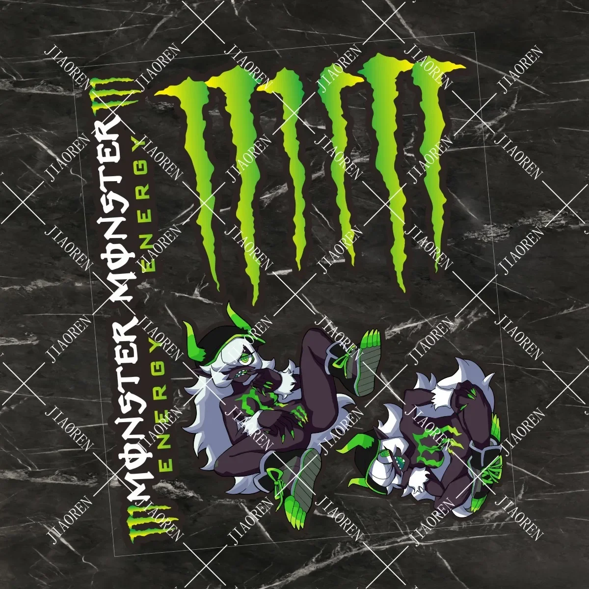 

Рождественская светоотражающая наклейка Monster Energy с логотипом, шлем, автомобильный велосипед, бак, наклейка, 2025, новая наклейка