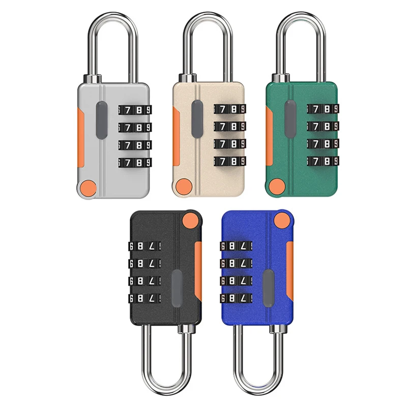 4 Digit Code Combination Padlock Travel Luggage For CASE Lock Keyless Shackle Lock For Backpack Password Padlock