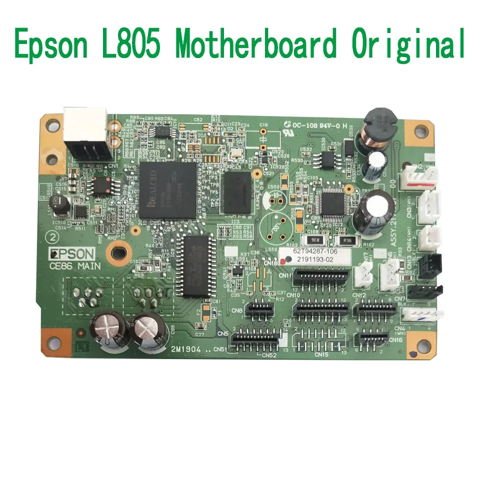 Placa-mãe para Epson L805, Placa principal para impressora, Placa-mãe, Original Wifi Mother Board, Epson L805, Peças De Reposição