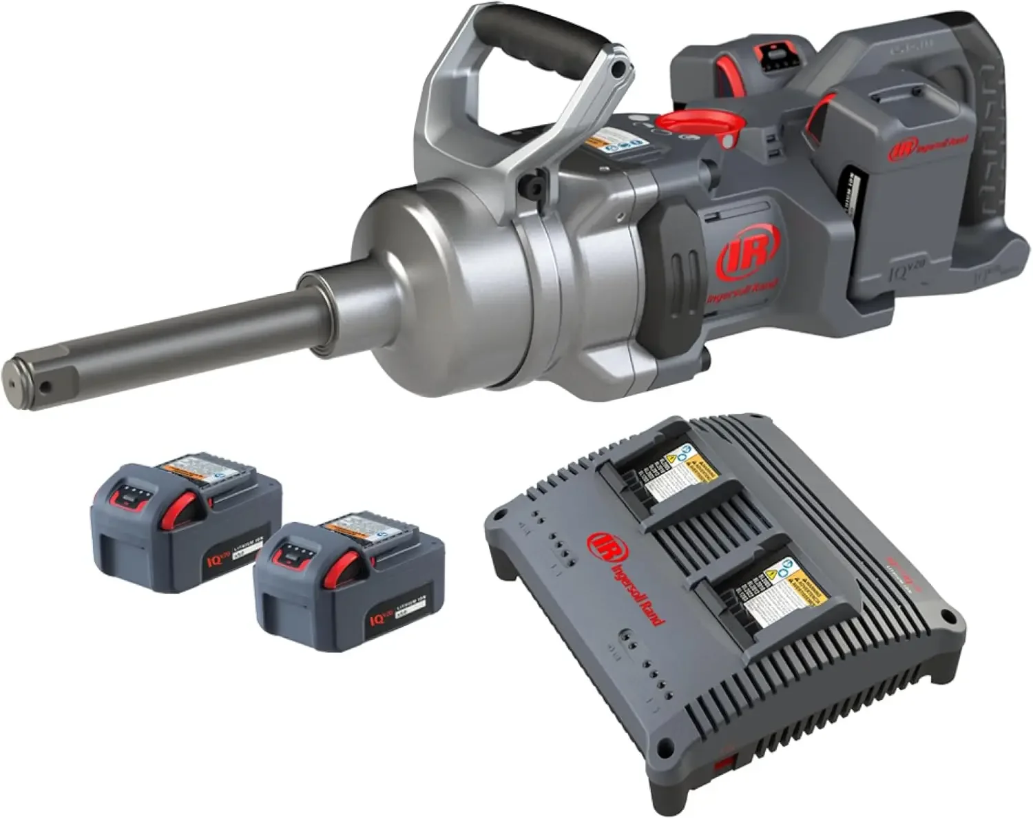 

Ingersoll Rand W9691-K4E W9000 Series 20V 1-Inch Cordless Impact Wrench Kit with Charger 6-Inch Extended Anvil