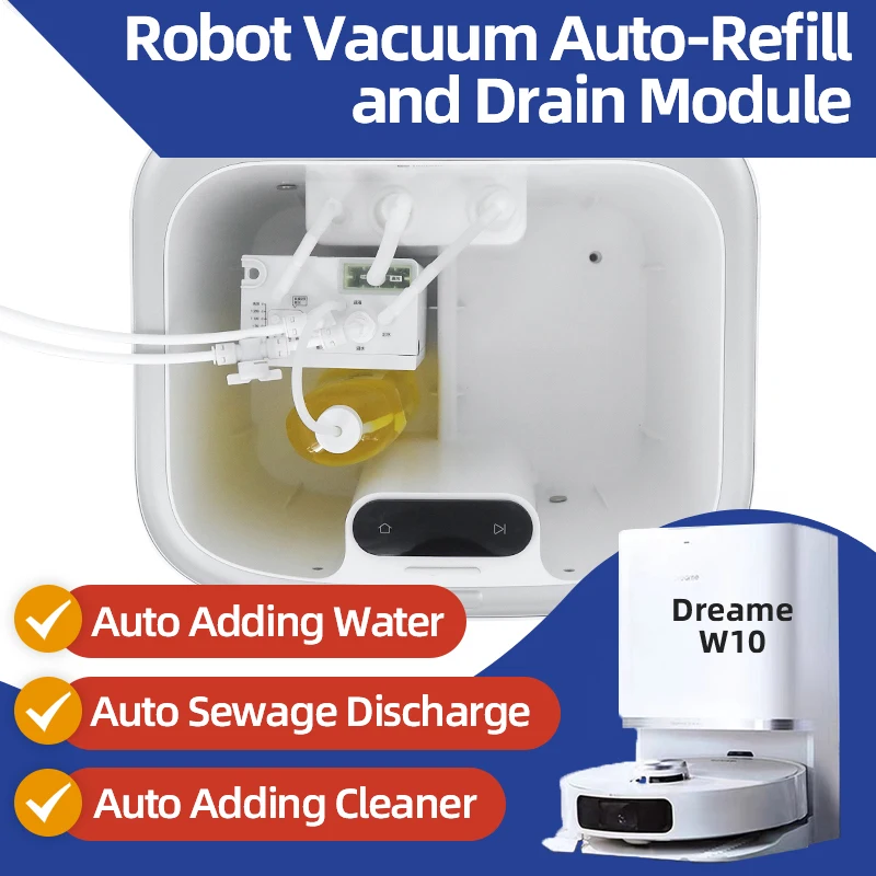 Dreame W10 Robot Vacuum Water Change Kit Auto Water Refill and Drain water hookup kit