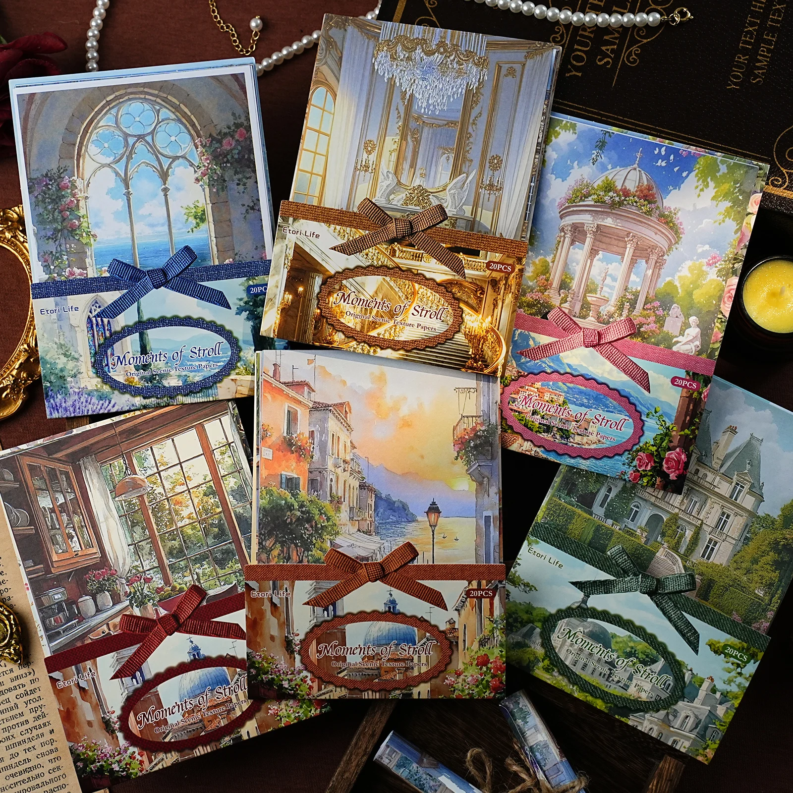 20 sheet Four Seasons Landscape material paper Decor Diary Album Scrapbooking material Background paper junk journal supplies