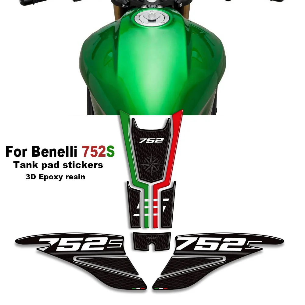 

For Benelli 752S 752 S 752s Motorcycle 3D Gel Tank pad stickers paint protection decals New decorative kit