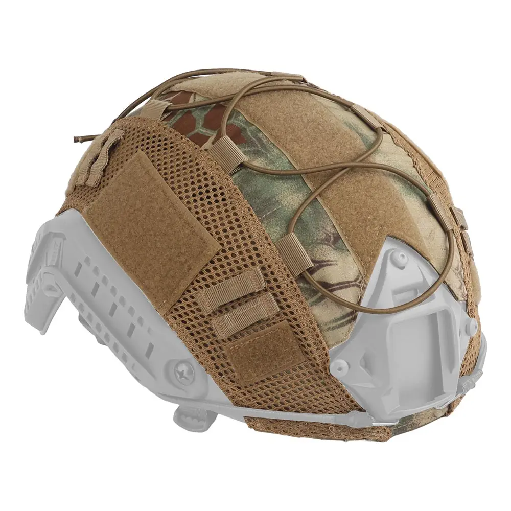 ​ Taktische Helmabdeckung für Fast MH PJ BJ OPS-Core Helm Airsoft Paintball Hoch geschnittene Helmabdeckung Camo mit elastischer Kordel