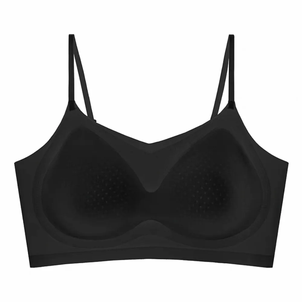 Sweet Close-fitting Seamless Bra Anti-sagging Shockproof Wireless Deep V Bra Beautiful Back Ultra Thin Underwear Running