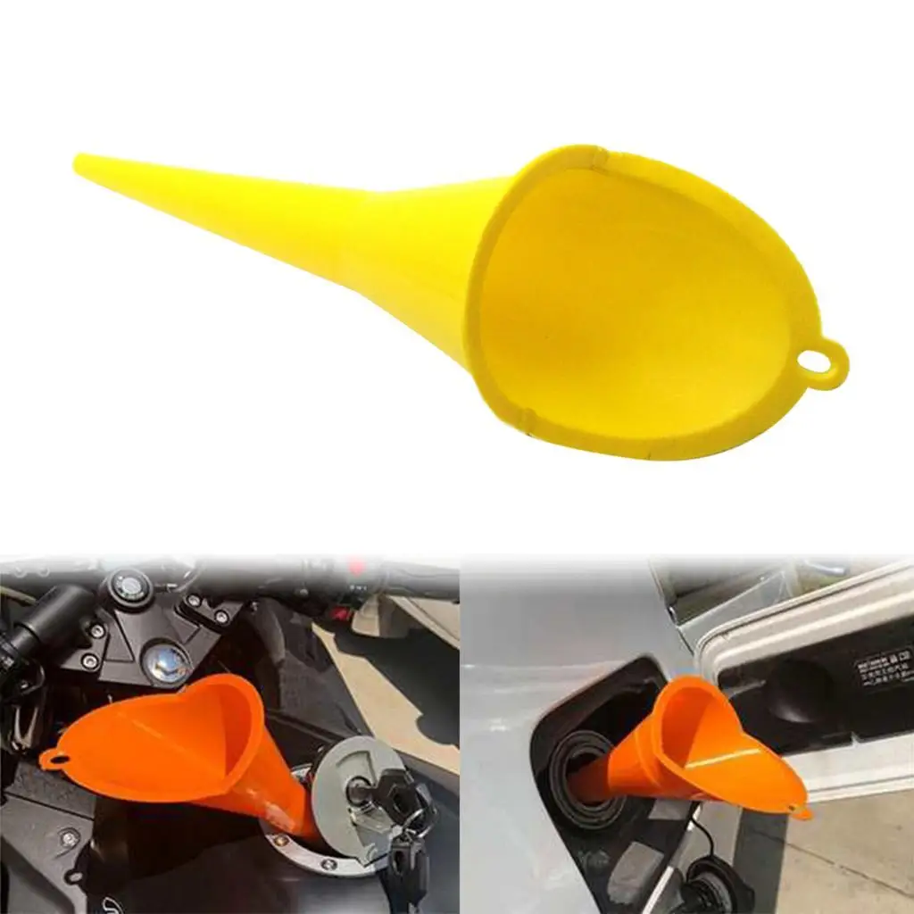 Multi-Function Plastic Long Neck Oil Funnel -Automotive Oils Lubricants Engine