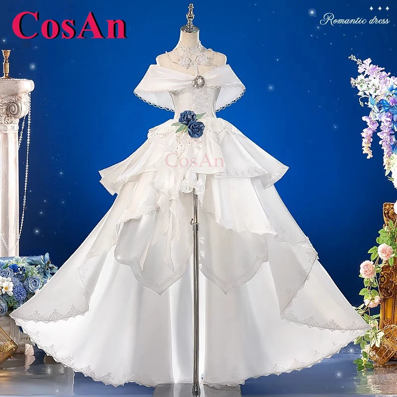 

CosAn Game Genshin Impact Furina/Focalors костюмы для косплея роза невесты элегантное свадебное платье Хэллоуин вечерние одежда для ролевых игр
