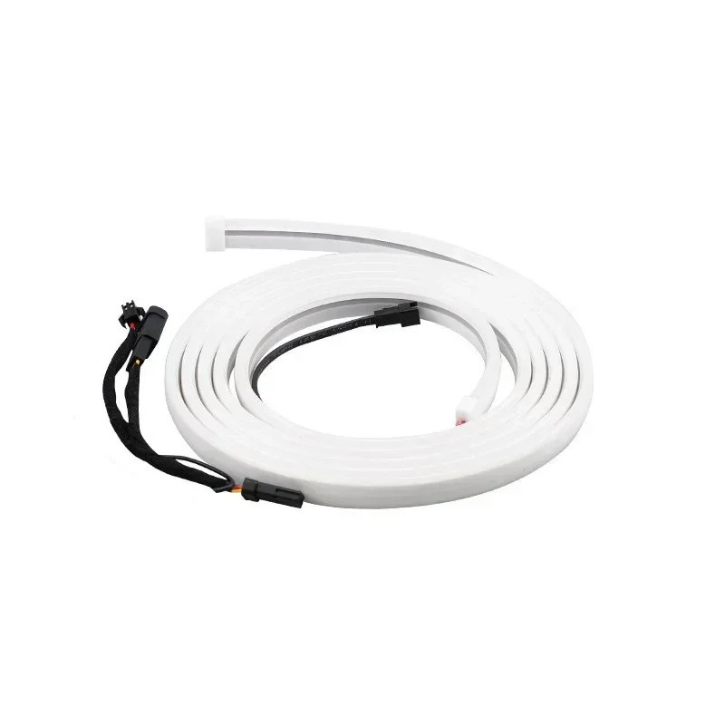 For Audi  A4 A6 2017 2018 2019 2020 2021 2022 2024 3M 12vCar Trunk Light Ambient Decorative Atmosphere Lamp Led Flexible Strip