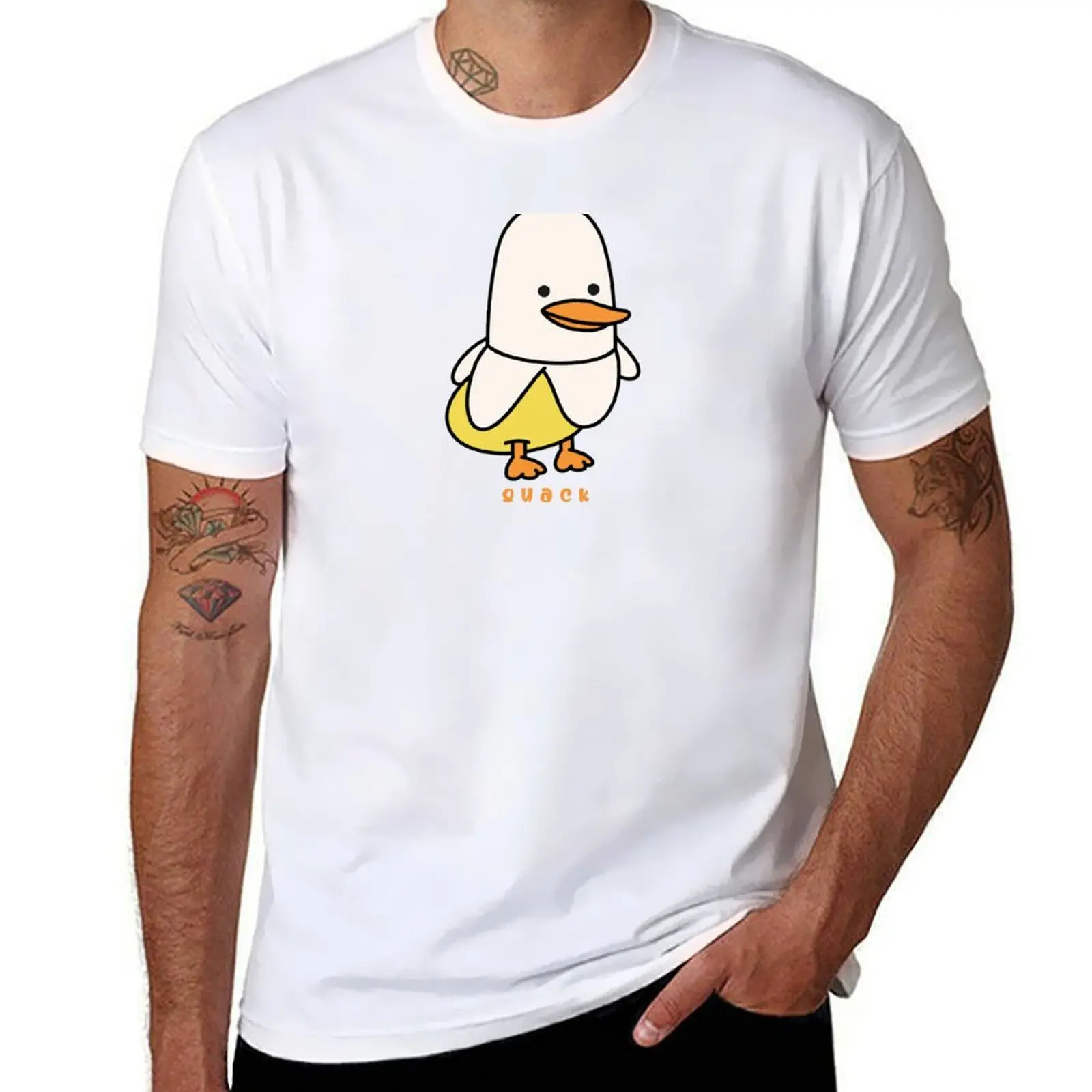 Banana Duck T-Shirt plus size clothes sports fans plus size tops Funny t-shirts anime shirts men