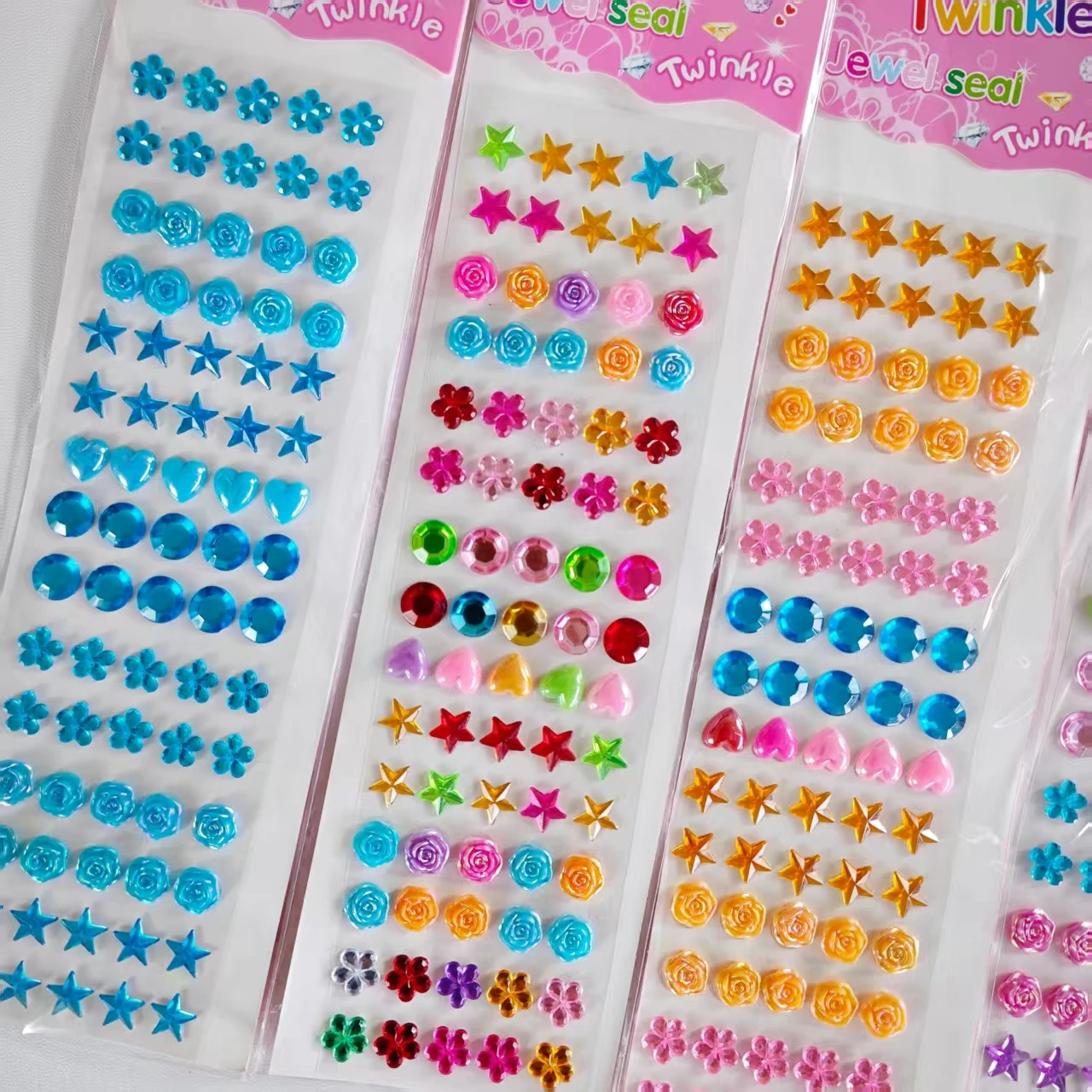 Children's Day Gift Original Flower Diamond Stickers Love Stickers Internet Celebrity Handmade  Makeup Nail Performance