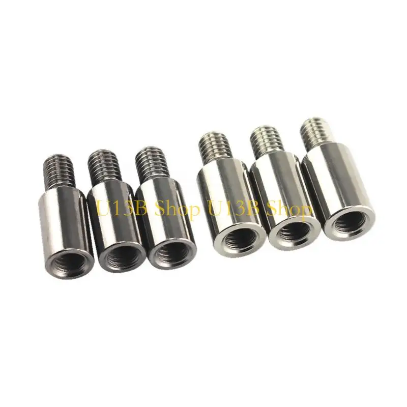 U13B 2Pieces Chrome Arcade Joystick Shaft Extender for SANWA/Seimitsu Game Controller
