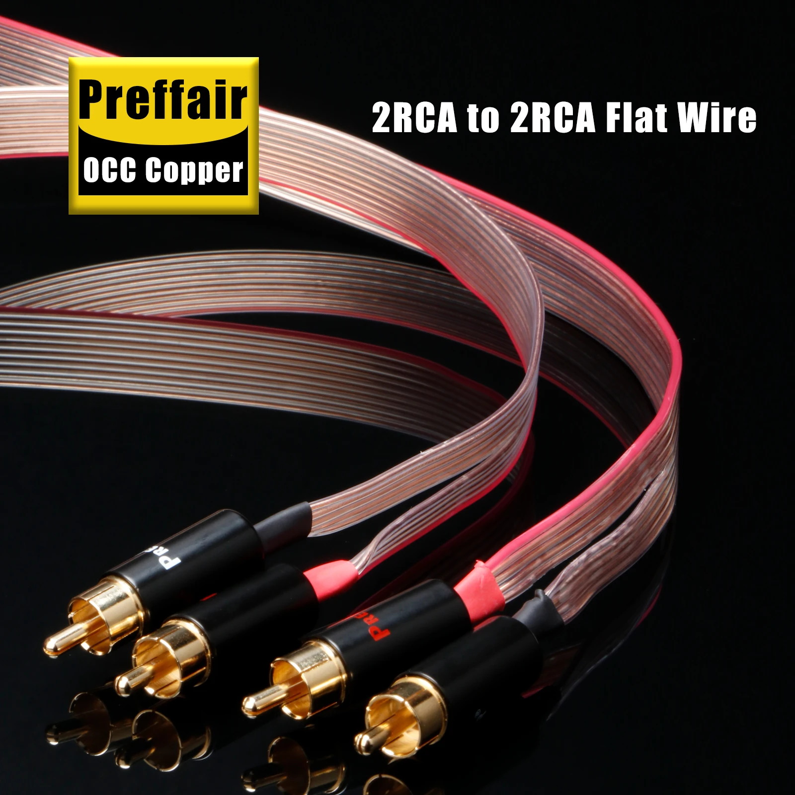 

OCC Медный соединительный кабель Сигнальный кабель RCA с позолоченным разъемом RCA