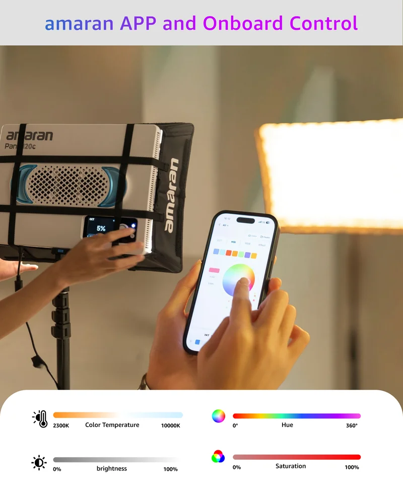 Aputure Amaran Pano 120c Kit Luz 2300K-10000K