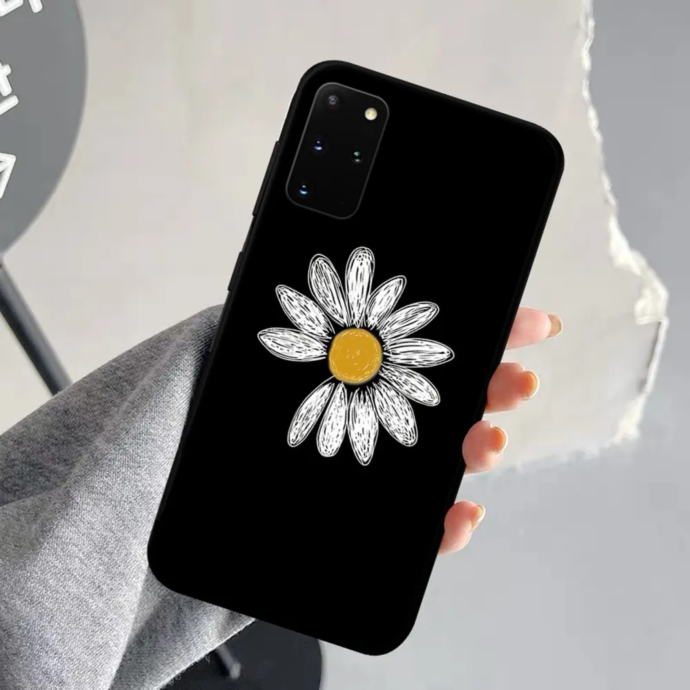 Fashion Fresh Little Daisy Flower Phone Case For Samsung S 9 10 20 21 22 23 30 23plus lite Ultra FE S10lite Fundas