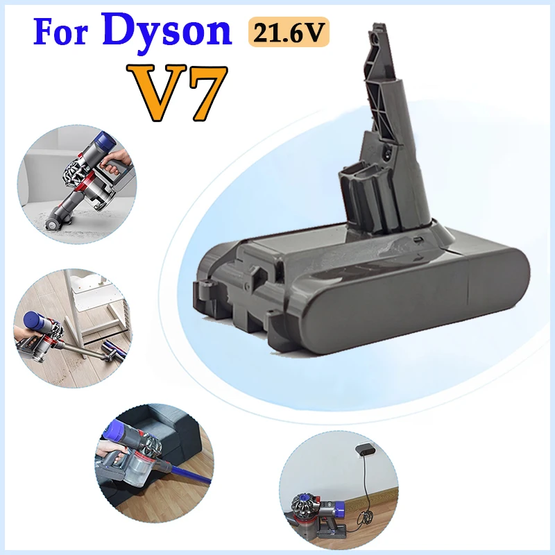 

Оригинальный аккумулятор 21,6 В, 12800 мАч для Dyson V7 Animal Motorhead Abosolute, дополнительный триггерный пылесос + ручной пылесос для лодки