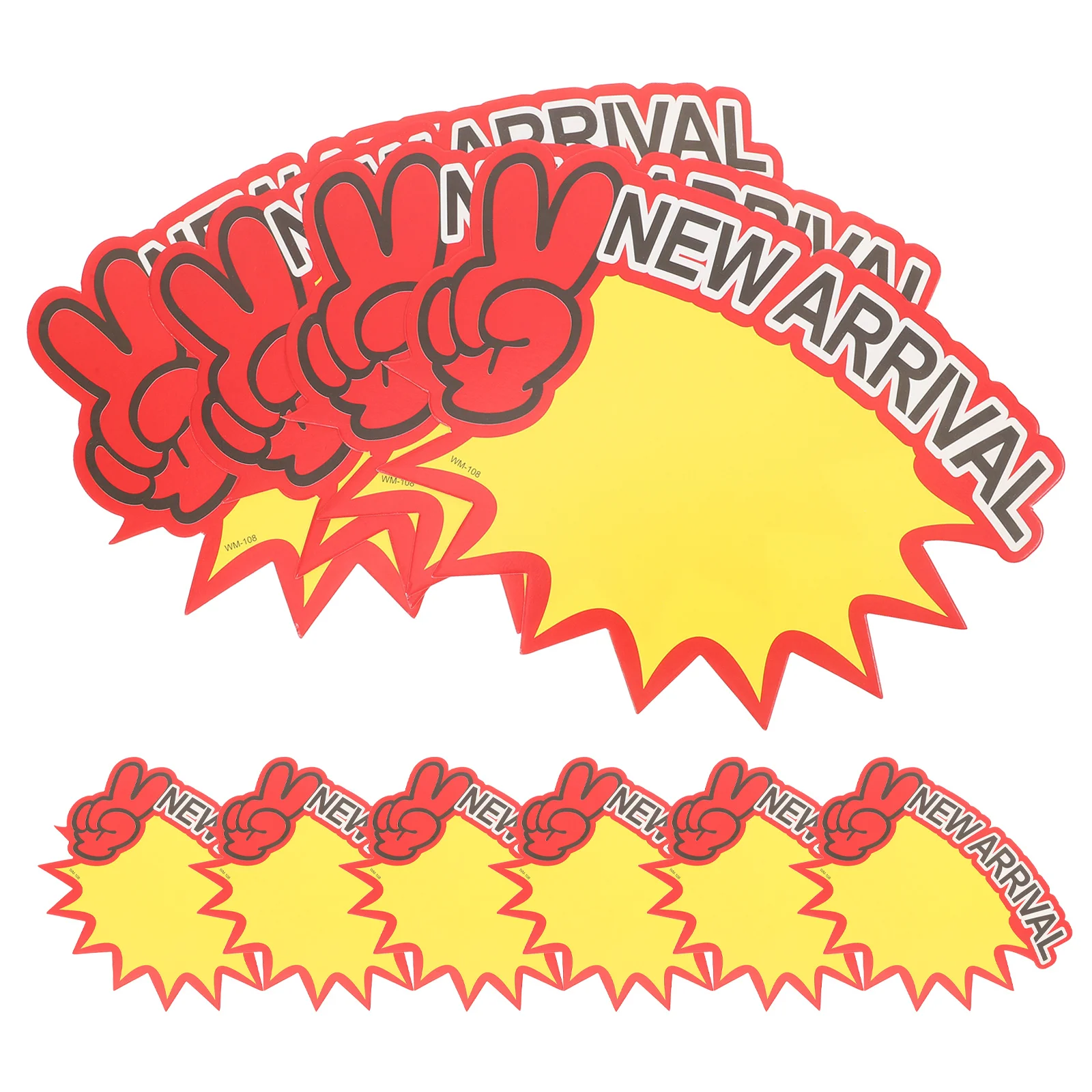 100 個の値札ブランクセールラベル小売店スーパーマーケット用紙広告看板商業ディスプレイ用値札