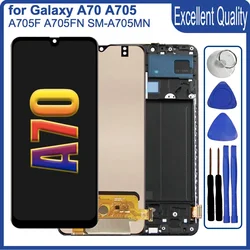 Super AMOLED Display for Samsung Galaxy A70 LCD Display Touch Screen Replacement for Samsung A70 LCD Screen A705 A705F A705M LCD