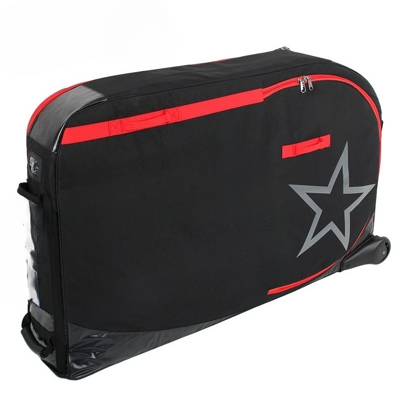 

Bicycle loading bag, road car iron three car storage box, with rollers