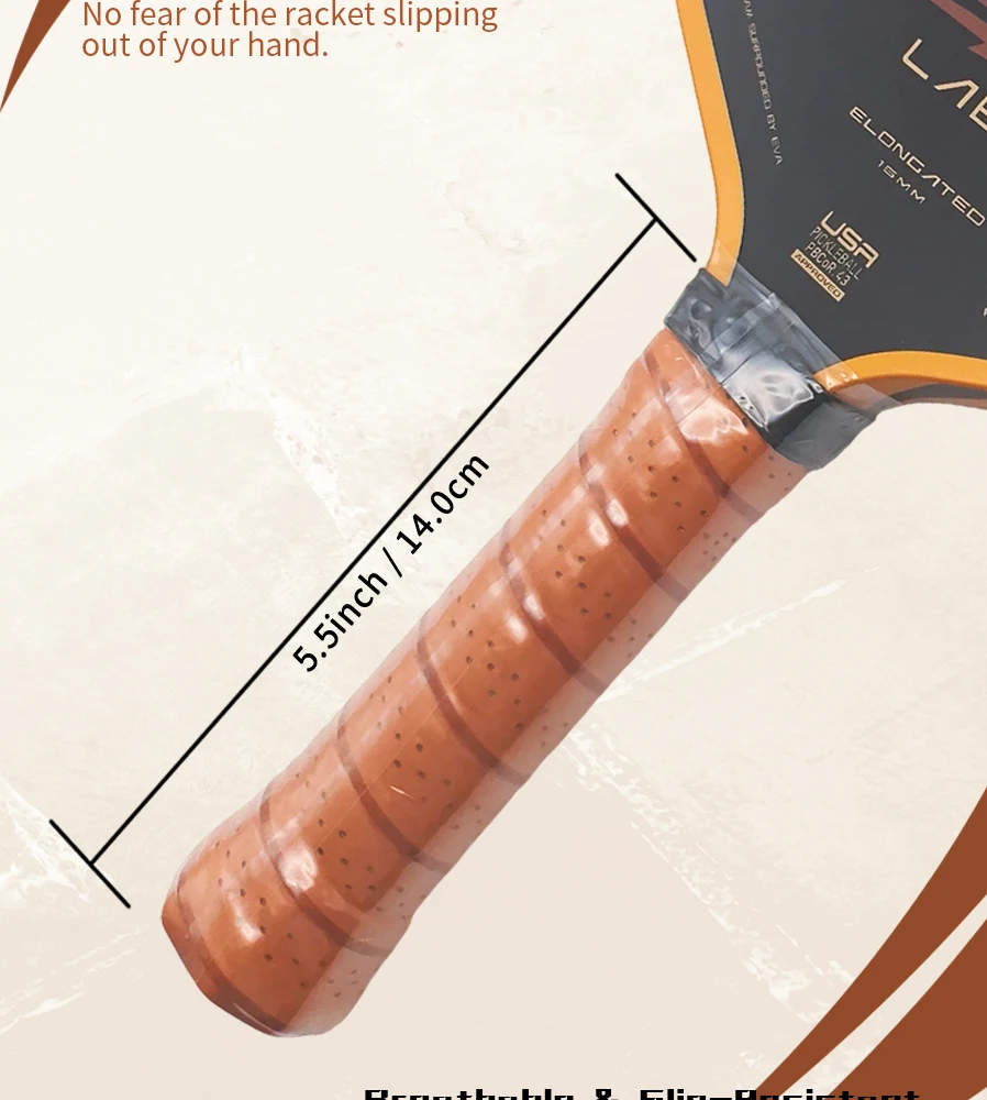 LOCO 2.0 Boomstik Gen5 Pickleball-Schläger, Bread-and-Butter-Struktur, EVA-Pufferwand, EPP-Schaumkern, MIO-Rohkohlefaser, Profi – Detail 6