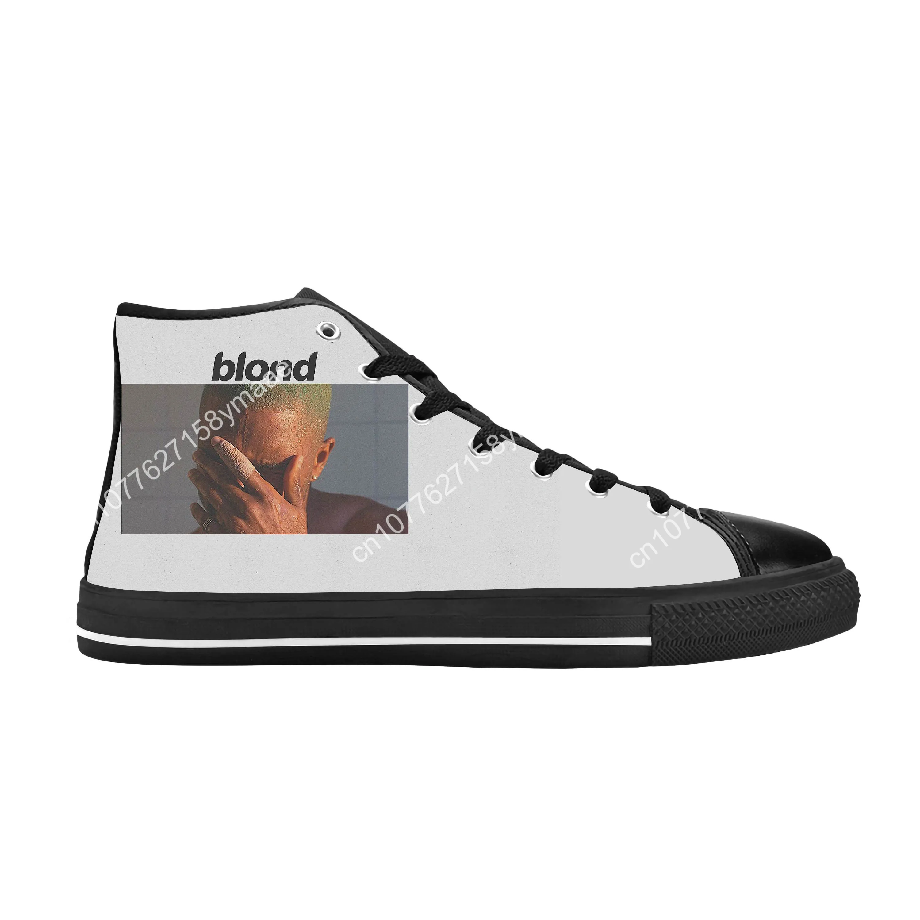 Oceans Blond Blonde Music Singer Album Frank Cool Casual Cloth Shoes High Top Comfortable Breathable 3D Print Men Women Sneakers