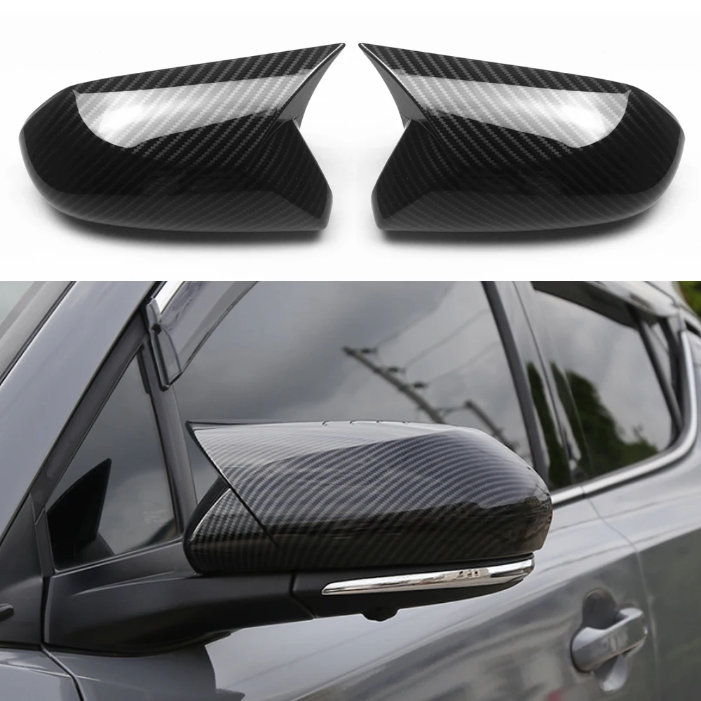 

Car Styling Accessories Rearview Mirror Cover Trim Exterior Decorations For Toyota Camry 2018 2019 2020 Carbon Fiber Style