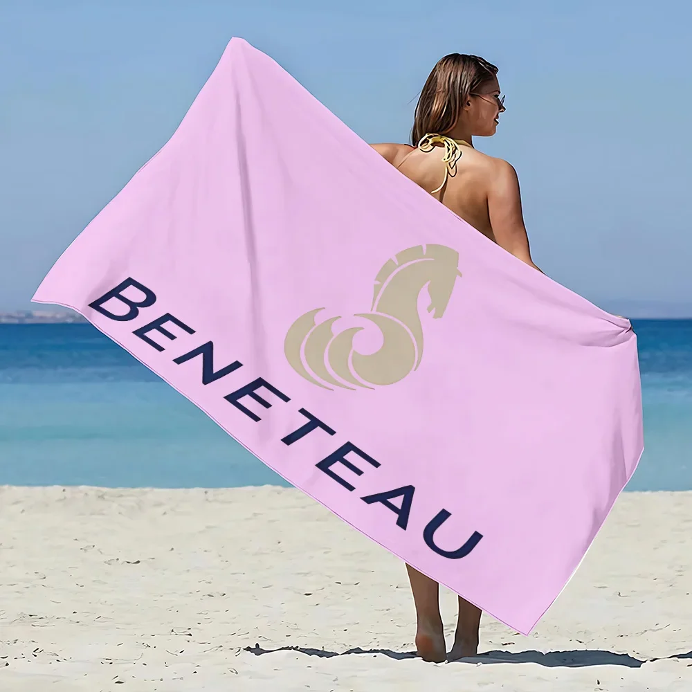 Beneteau Yachts Beach Towel Microfiber Sand Free Quick Dry Soft Sandproof Pool Towels Gift for Women Travel Gym Shower Camping