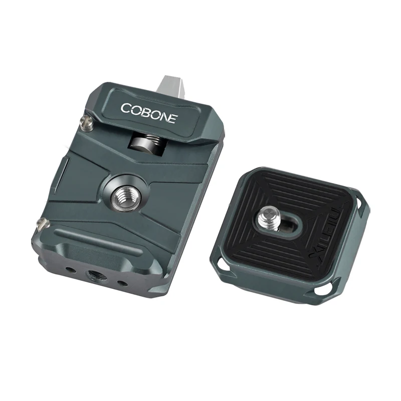 COBONE XQ1S Quick Release Plate Clip Arca Tripod Aluminum Alloy Quick Release Plate DSLR Camera Quick Conversion Adaptation