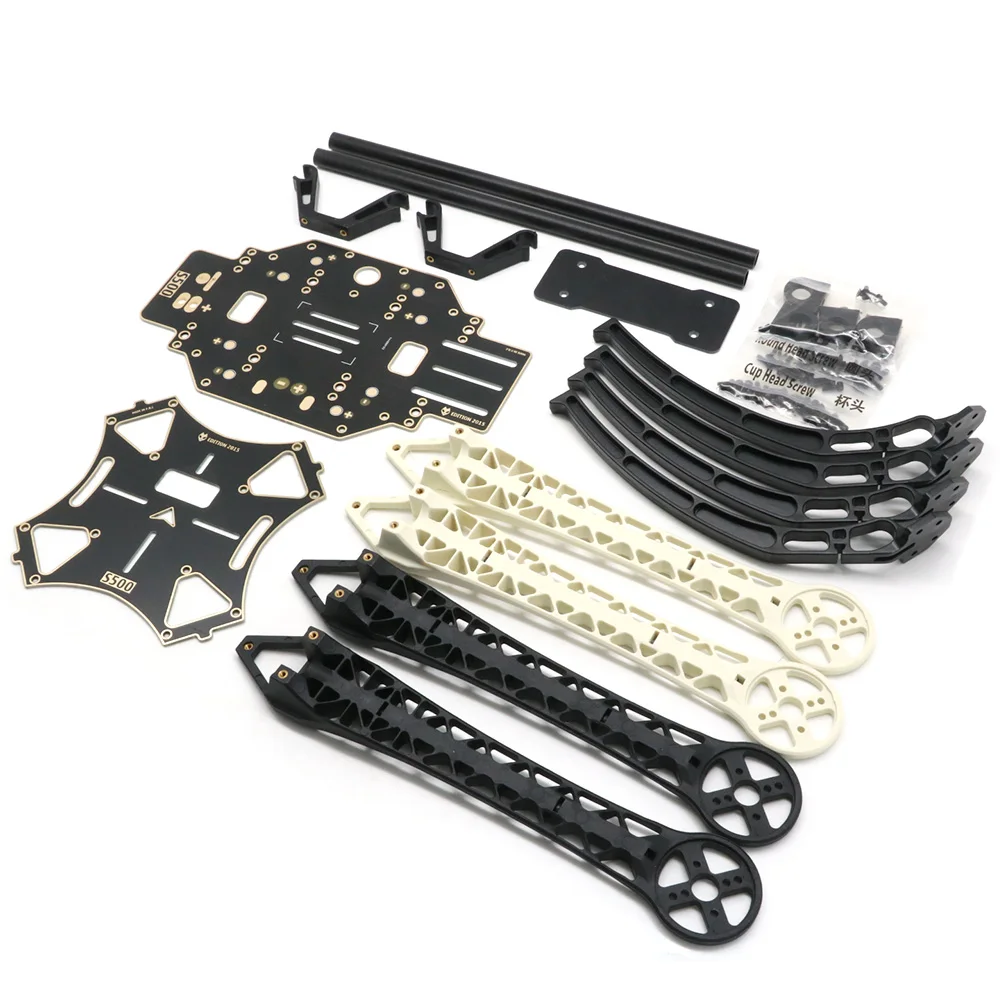 Kit de Cadre Pneumatique Multi-Rotor S500 avec Train d'Atterrissage, pour FPV, Quadrirotor, Gopro, Cardan, Mise à Niveau F450, 500mm