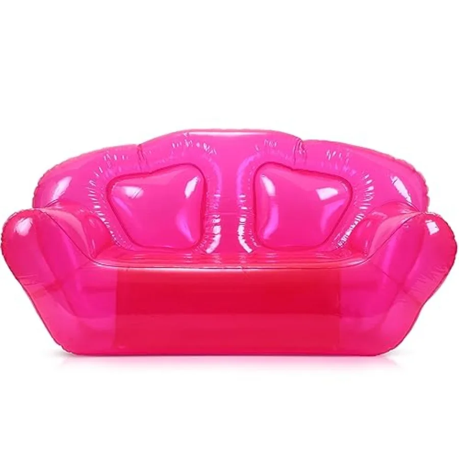 

Inflatable Chair Blow Up Couches Transparent Inflatable Sofa Seat Yard Patio Portable Air Couch Furniture for Outdoor Indoor Ca