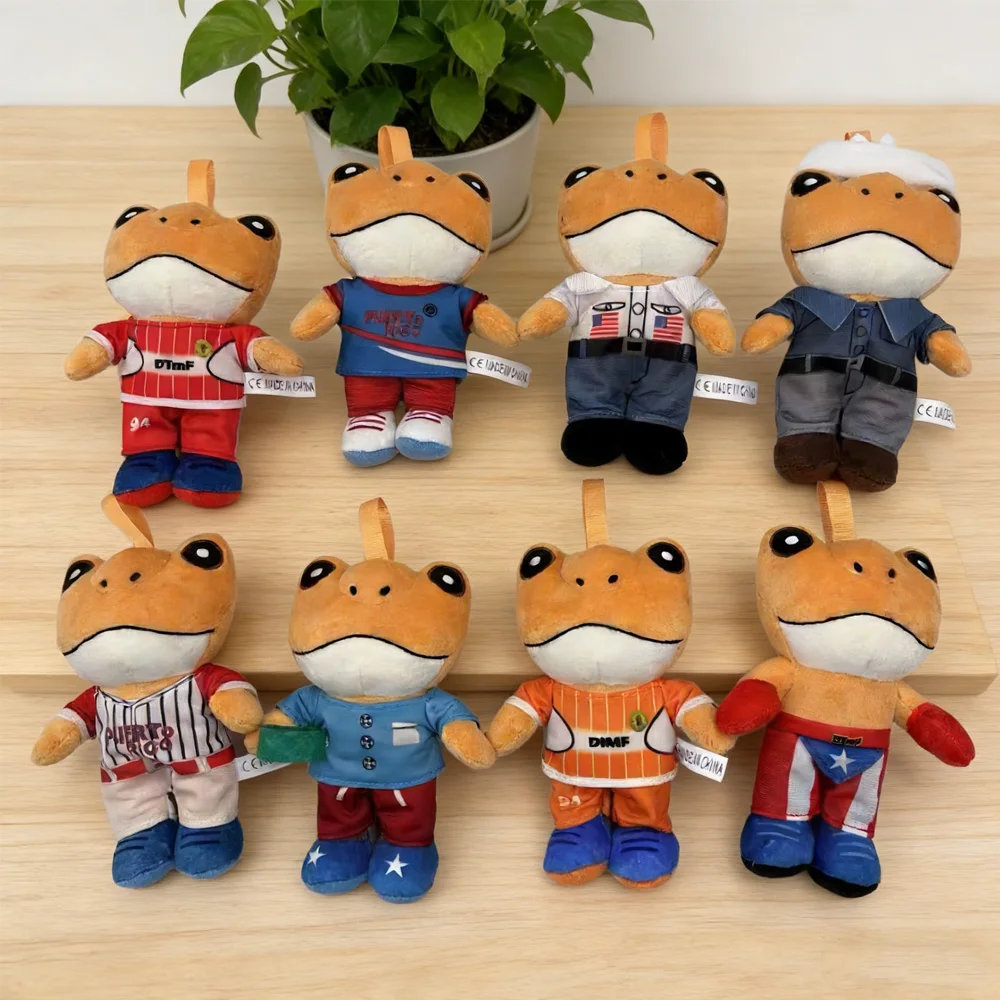 Pluszak Żaba z Puerto Rico, Bad Bunny El Sapo Concho, wyjątkowy, rzadki prezent kolekcjonerski dla fanów muzyki reggaeton