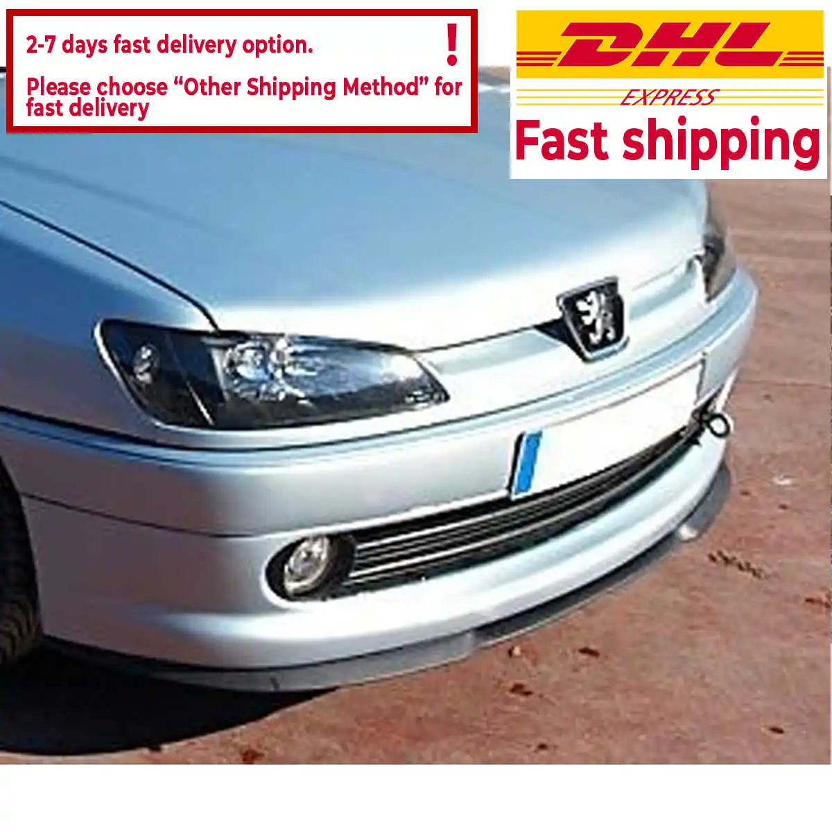 CUPRA R front SPOILER FRONT BUMPER Euro Spoiler lip Universal 3 PCs body kit for PEUGEOT 306