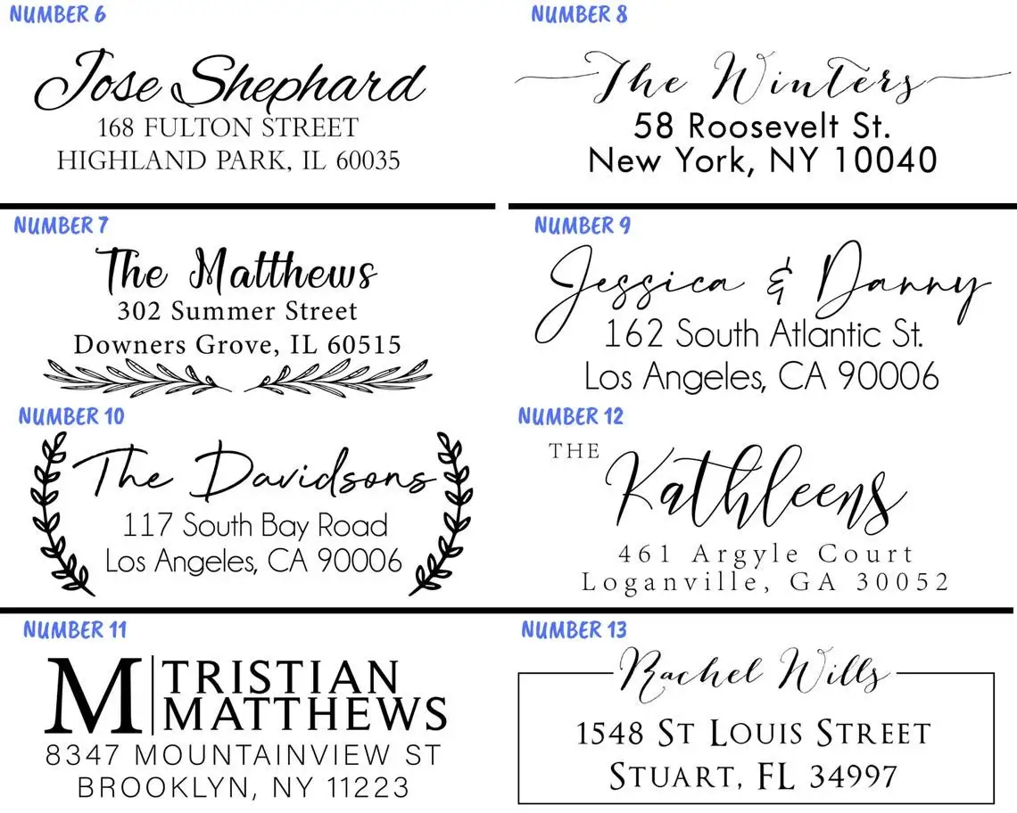 100 Pieces, Custom Return Address Labels, Wedding Address Labels