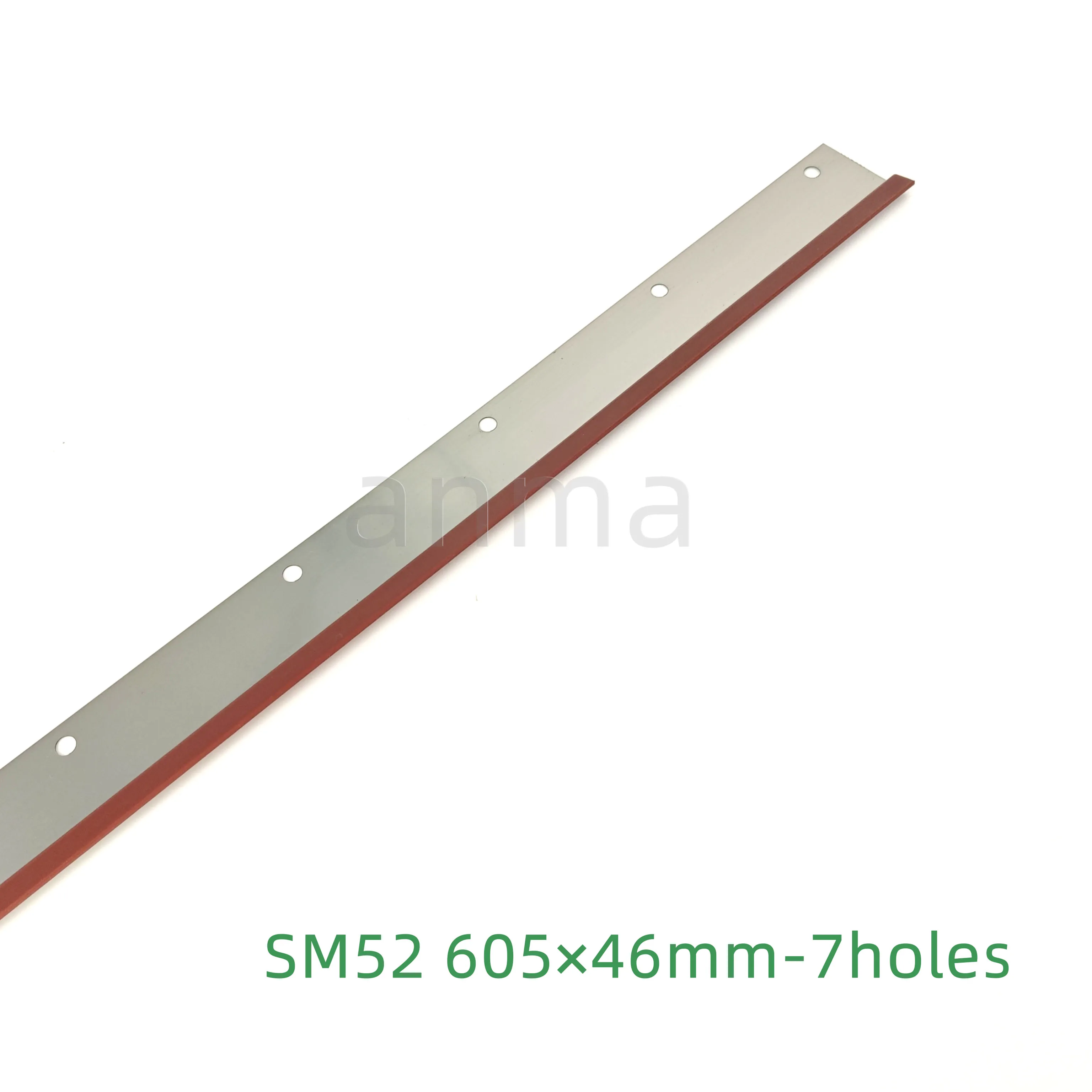 2 piece SM52 Wash up Blade 7 holes length 605mm width 46mm For Heidelberg Printing Machine Parts polyurethane