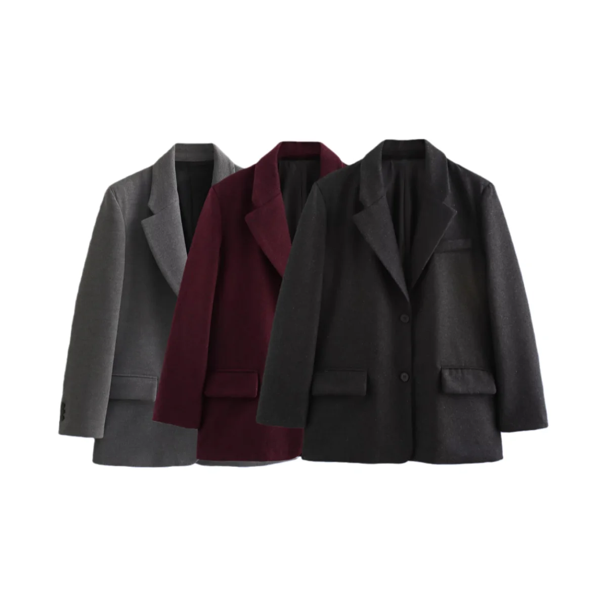 سترة نسائية جديدة لخريف 2025 غير رسمية بسيطة وعصرية ومتعددة الاستخدامات على طراز الركاب مع أكتاف مبطنة #1