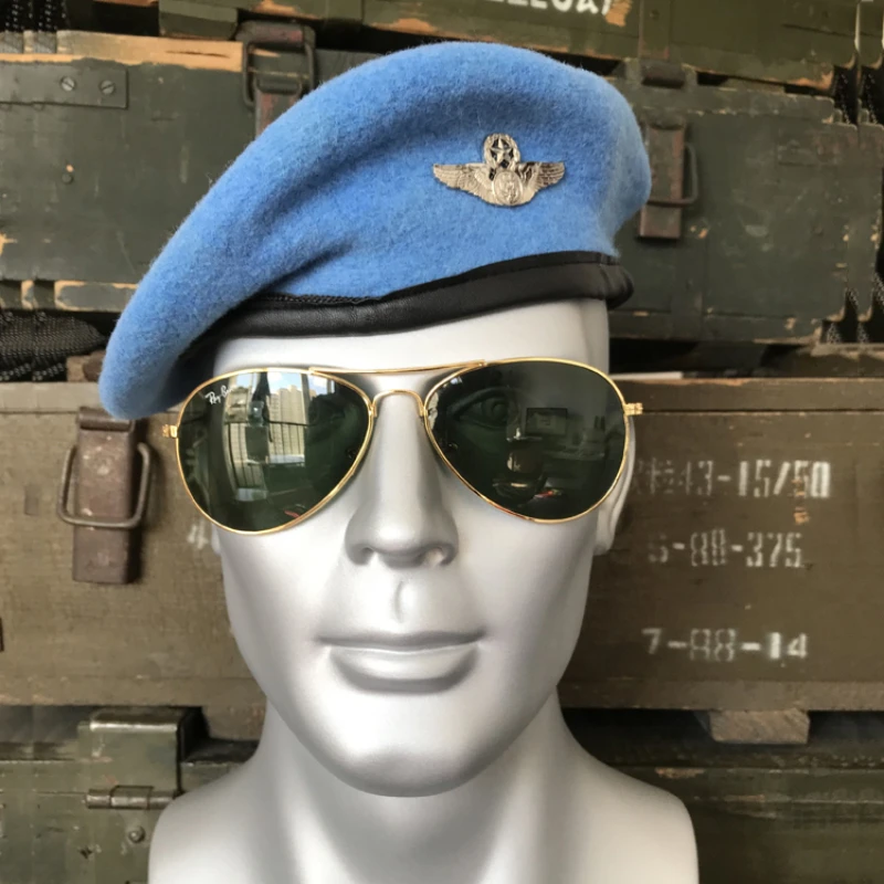 US Military Beret Army Soldier Group Hat Men Women Field Training Combat Tactical Caps Uniform Accessories Woolen Hat Unisex