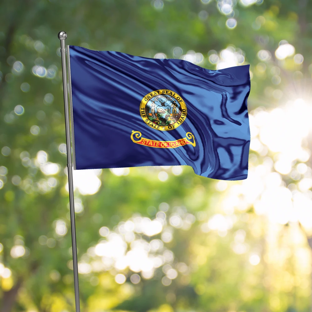 3x5 Ft Idaho Flag Vivid Color and Fade proof a state of the United States Flags Polyester with Brass Grommets 3 X 5 Ft