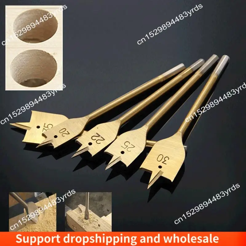 

AA86 13 PCS Flat Drill Bit Set Woodworking Titanium-Plated Electric Drill Special Wood Hole Opener Woodworking Tools