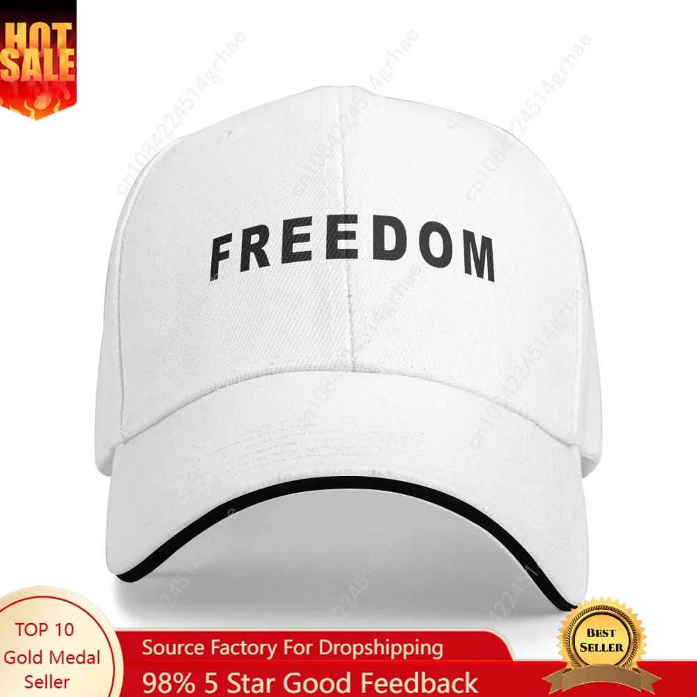 

Freedom Print Baseball Cap Casual Unisex Men Hip Hop Hats Design Outdoor Gym Baseball Caps Gift Idea Fashion