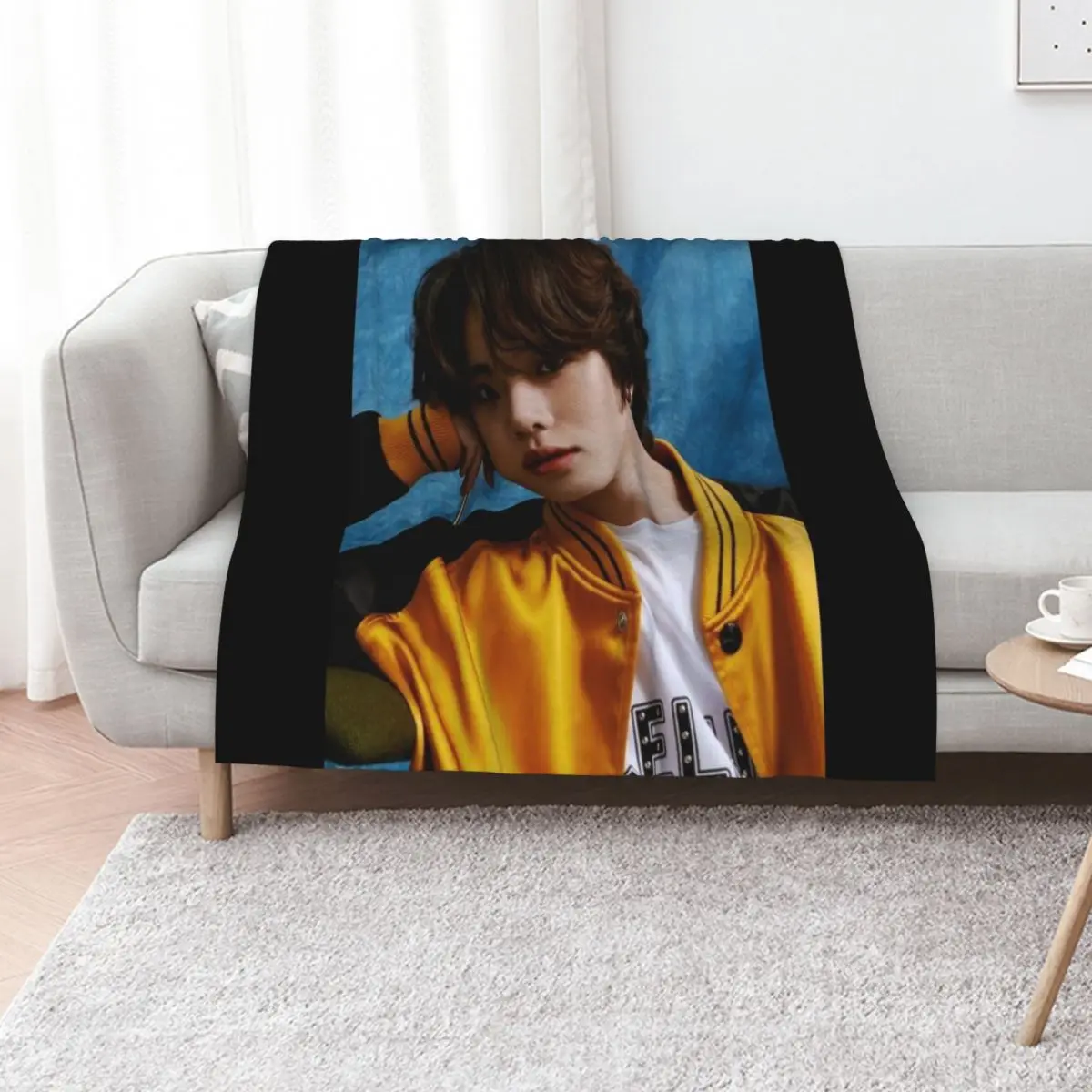 BEOMGYU-ELITE Throw Blanket Soft Comfort Blanket for Reading Watching TV